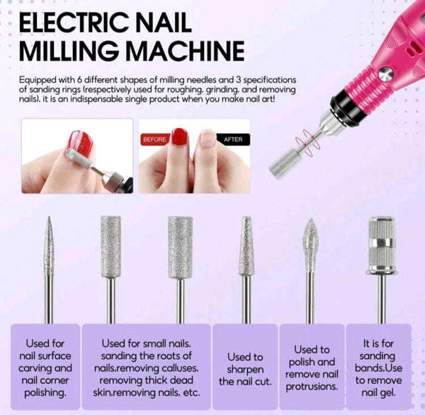 39PCS Acrylic Nail Kit With Everything For Beginners